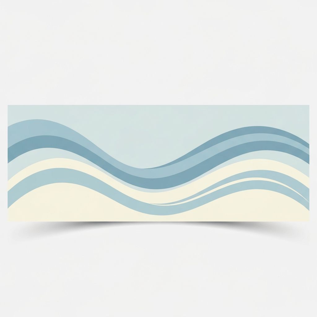 Абстрактный паттерн волн в спокойных тонах